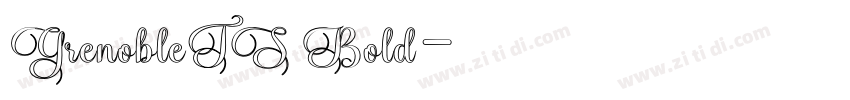 GrenobleTS Bold字体转换